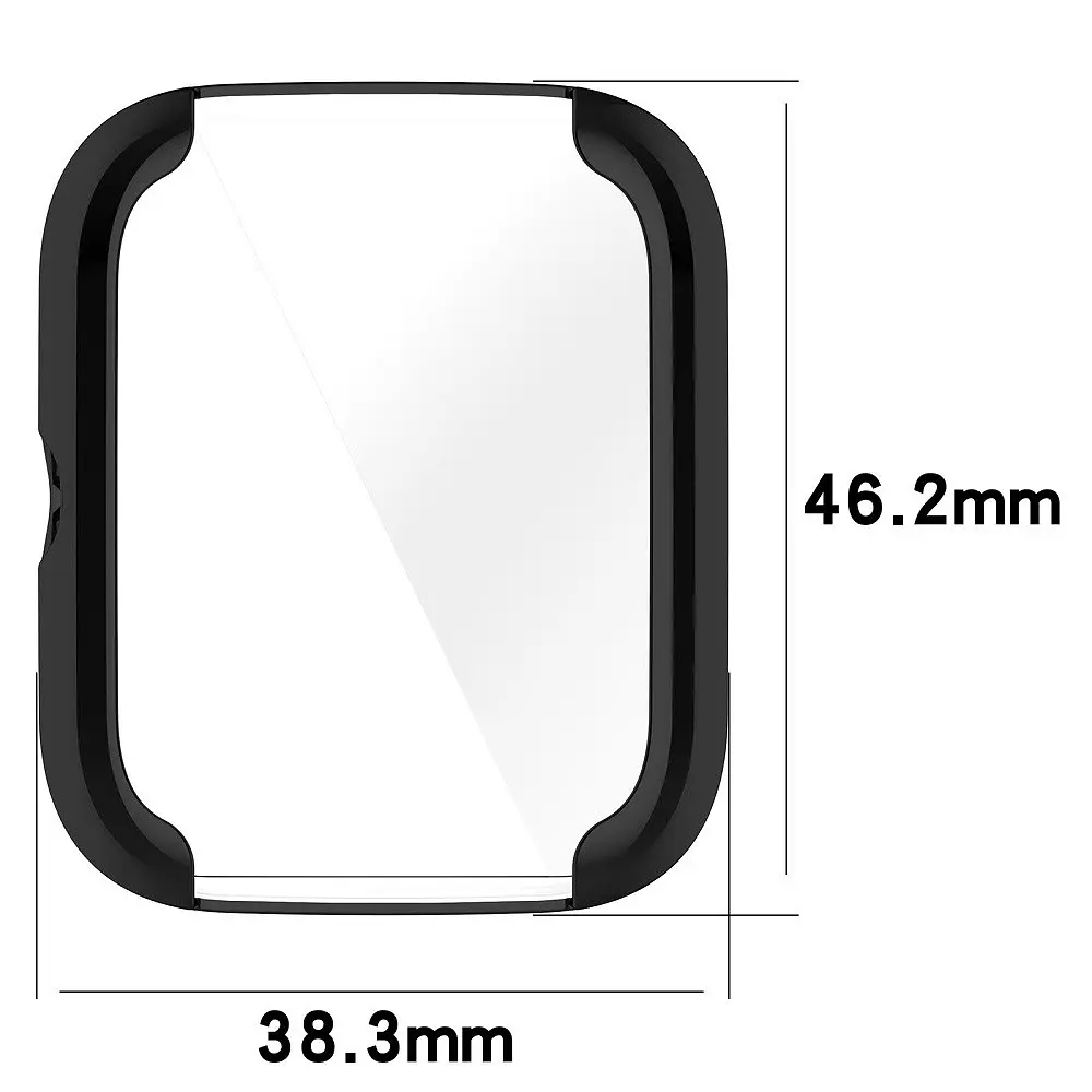 Защитный чехол Tamister для смарт-часов Amazfit Bip 3/3Pro черный - фото 4