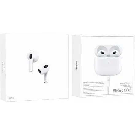 Навушники Hoco EW10 True Wireless BT Headset білі 6931474763259 - фото 2