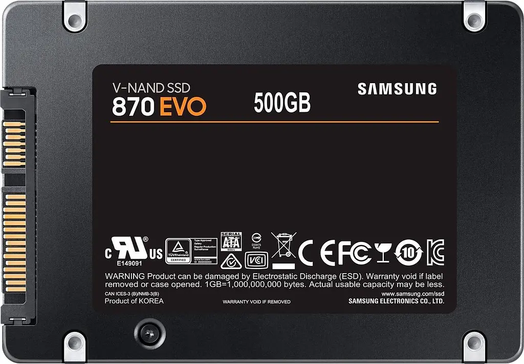 SSD накопичувач Samsung 870 EVO 500GB (MZ-77E500BW) [81636] - фото 5