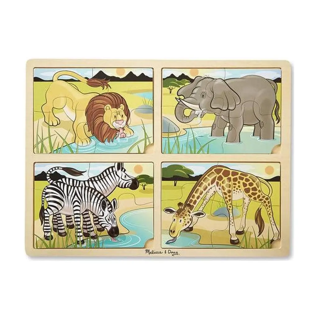 Пазл Melissa&Doug Мега 4 в 1 "Сафарі" (MD9366)