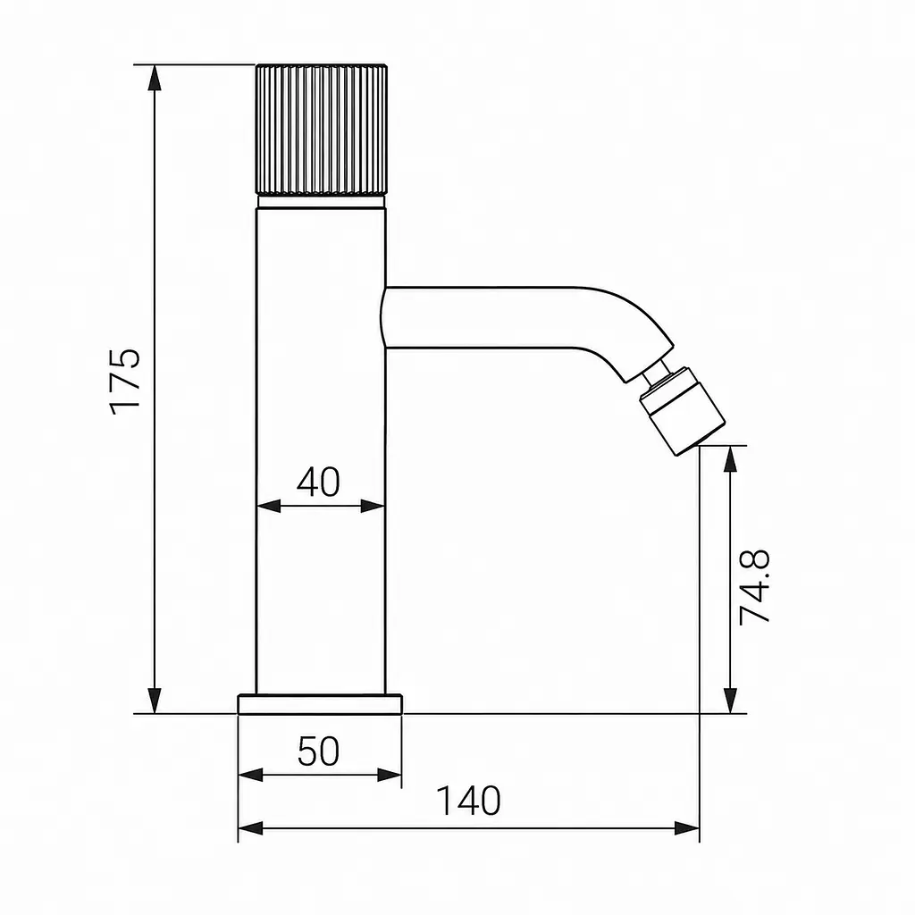 Змішувач для біде VBI Milano Tre graphite VBI-050104GR-H03GR - фото 2