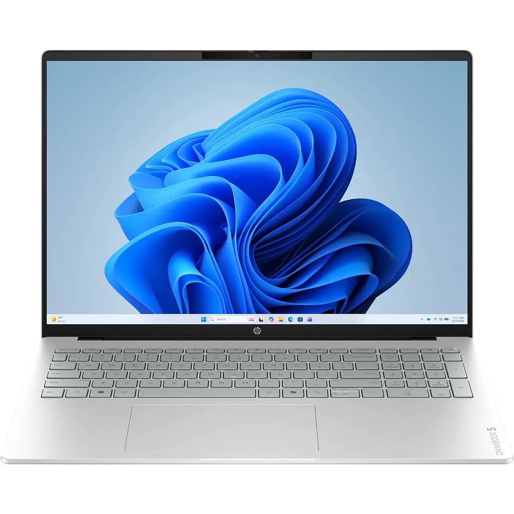 Ноутбук HP OmniBook 5 16-cn0004ua 16" 2K OLED, 300n/Core 5-320(4.6)/16Gb/SSD512Gb/IntGr/Підсв/DOS/Сріблястий