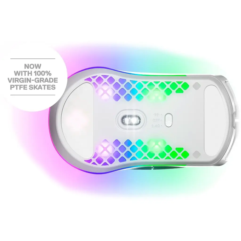 Миша SteelSeries Aerox 3 Wireless Snow (62608) [87292] - фото 4