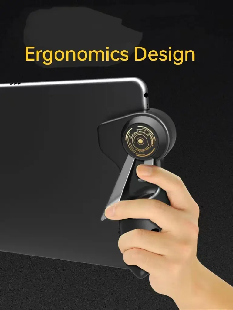 Ігровий механічний тригер зовнішній джойстик для телефону смартфона Memo AKpad-6k ігрові кнопки Black (18543) - фото 8