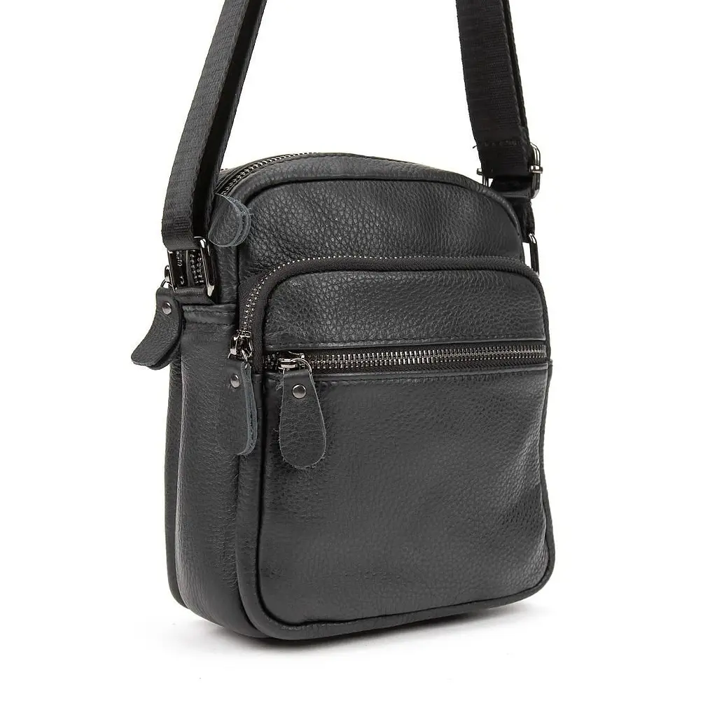 Шкіряний невеликий месенджер на два відділи Tiding Bag M56-2004A - фото 2