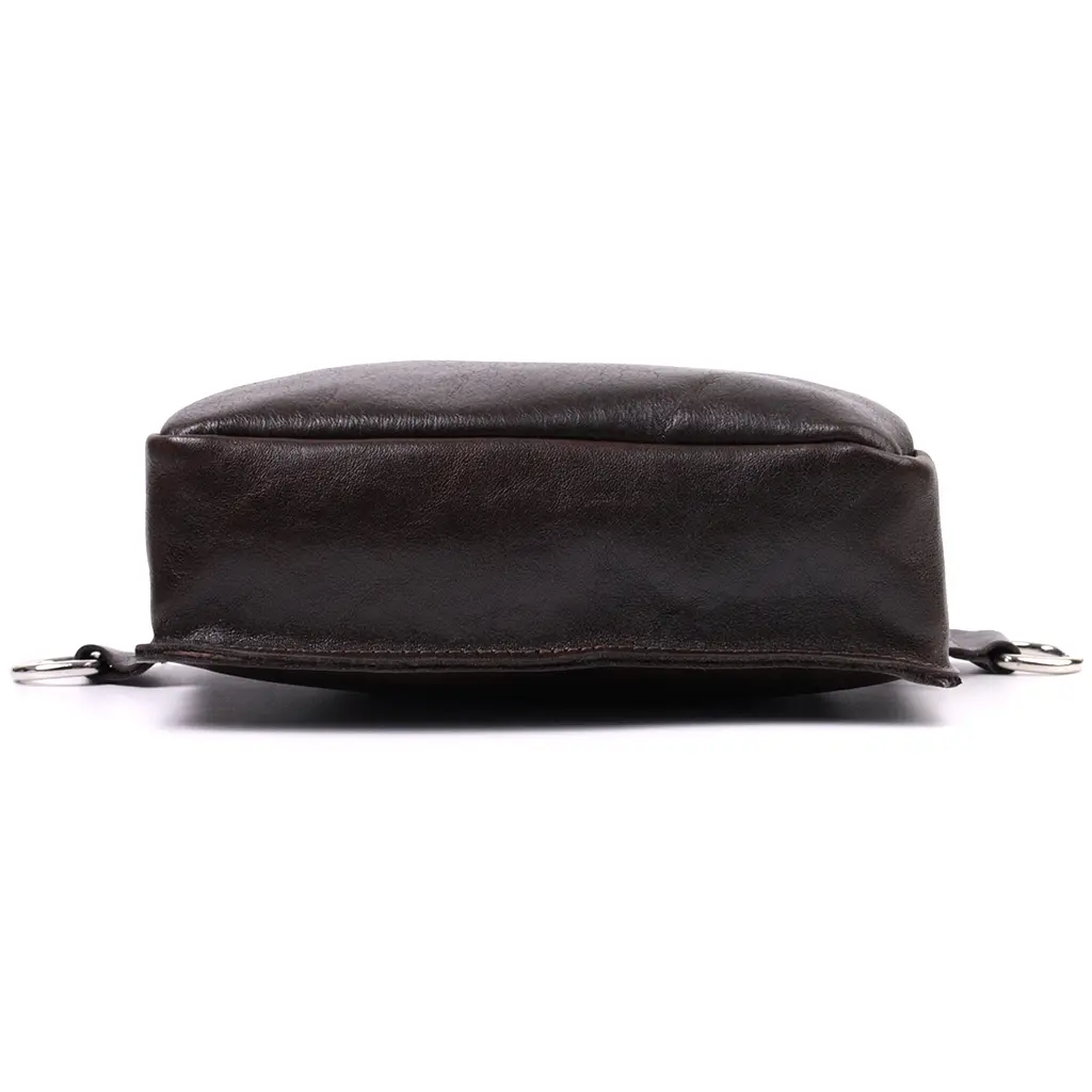 Чоловіча шкіряна сумка GRANDE PELLE 20,5х14,5х6,5 см sum0026532 - фото 6