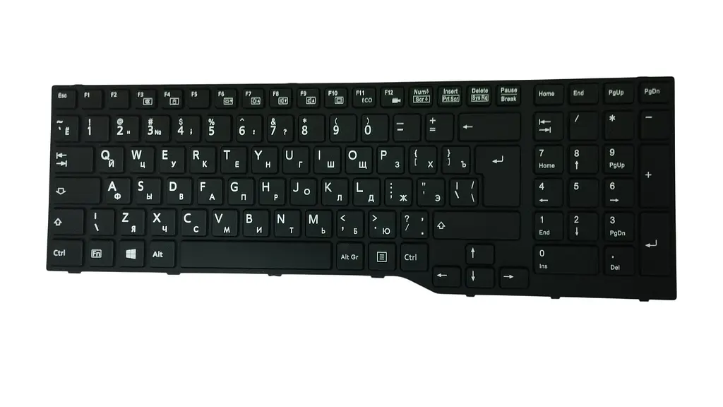 Клавіатура для ноутбука Fujitsu LifeBook A514 A544 A554 A555 AH544 AH554 AH555 AH564 Чорна, (Чорна рамка) - фото 2