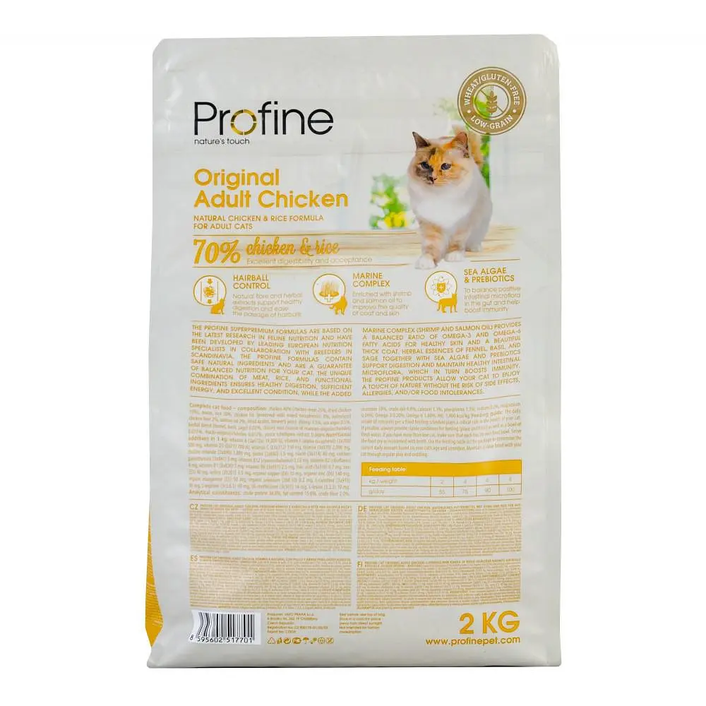 Сухий корм Profine Original Adult для дорослих кішок, з куркою та рисом, 2 кг - фото 4