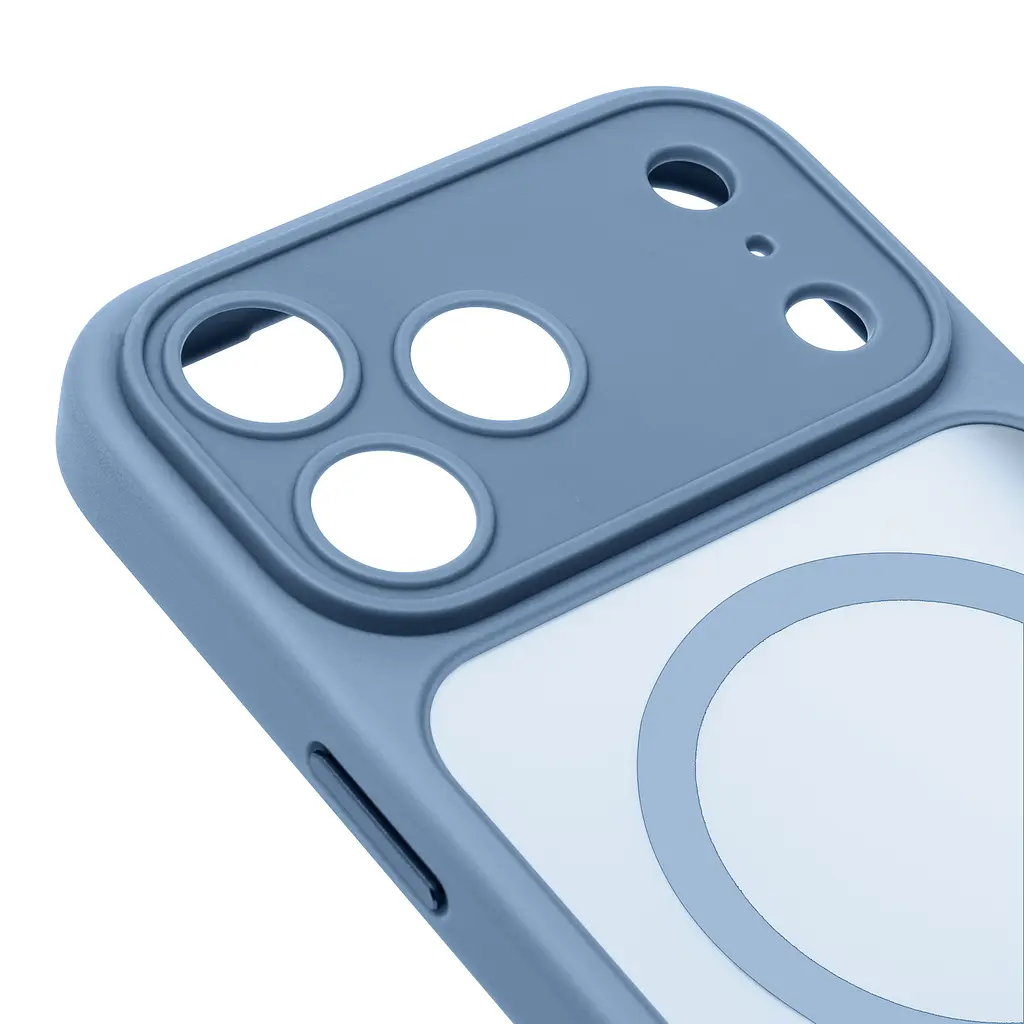 Чехол для Apple iPhone 17 Pro, Lush MagCase, голубой, противоударная панель-накладка из TPU и PC, полупрозрачный чехол с MagSafe (с магнитом), с защитой камеры, поддержка беспроводной зарядки, защита всего корпуса, ArmorStandart (ARM87489) - фото 4