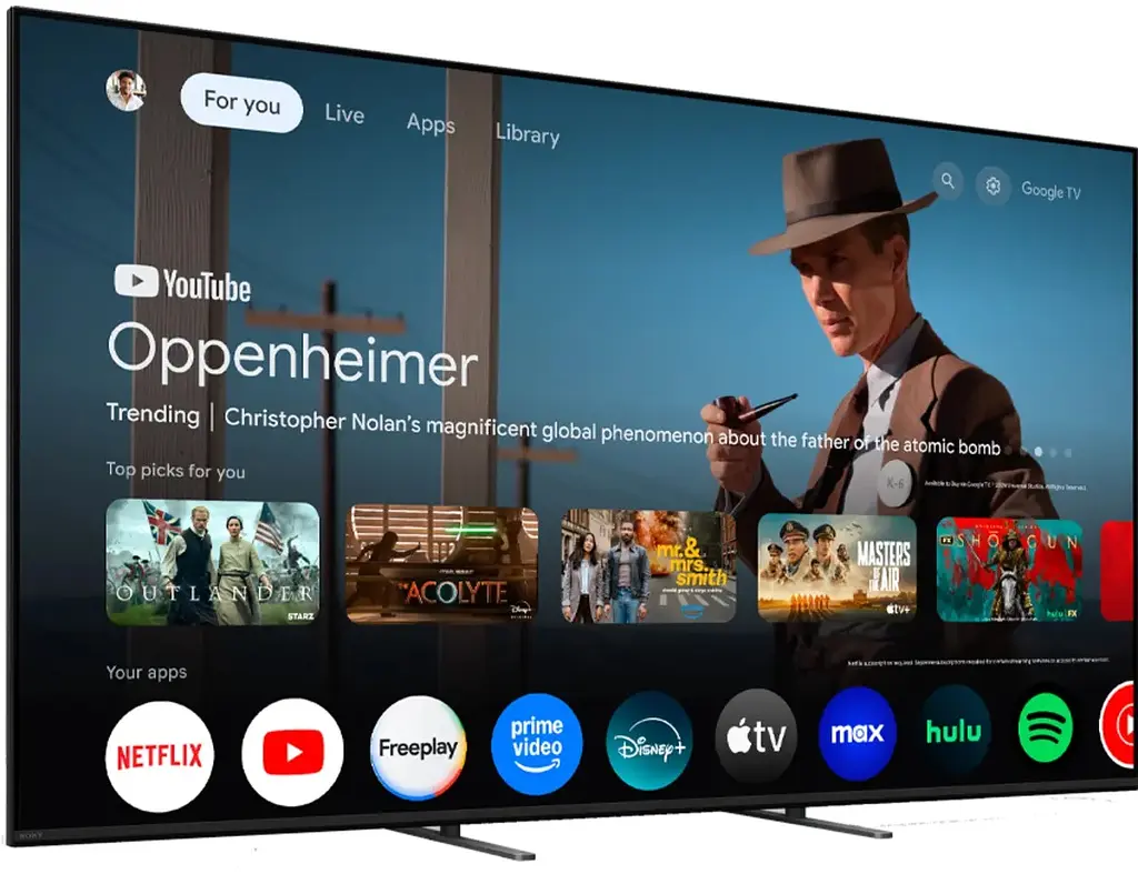Телевізор Sony 55" MiniLED 4K 120Hz Smart GoogleTV Black - фото 3