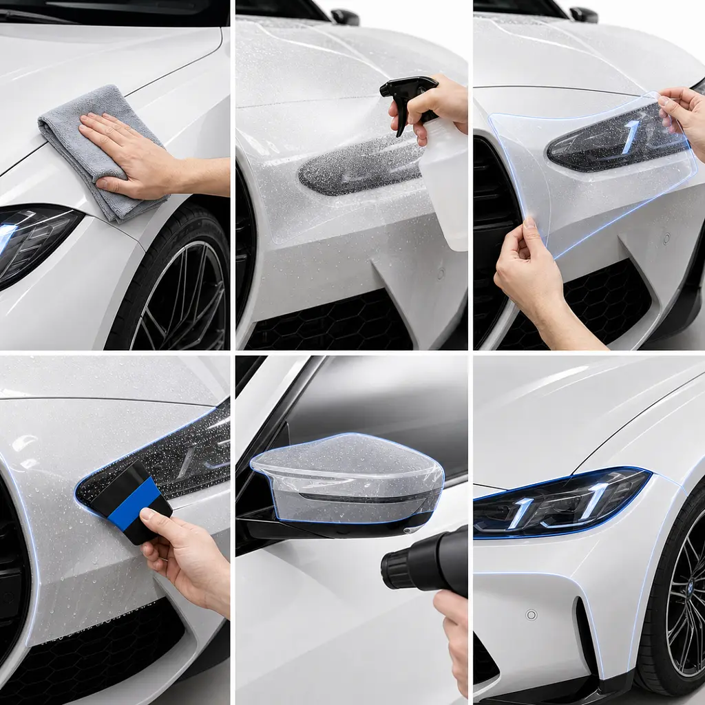 Антигравійна захисна бронеплівка за лекалами для BMW M4 G82/G83 facelift 2024- повний кузов - фото 3