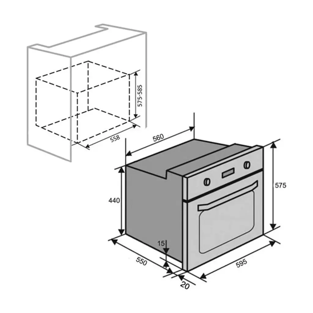 Духова шафа KUMTEL A68-SF3 (MT) BLACK - фото 8