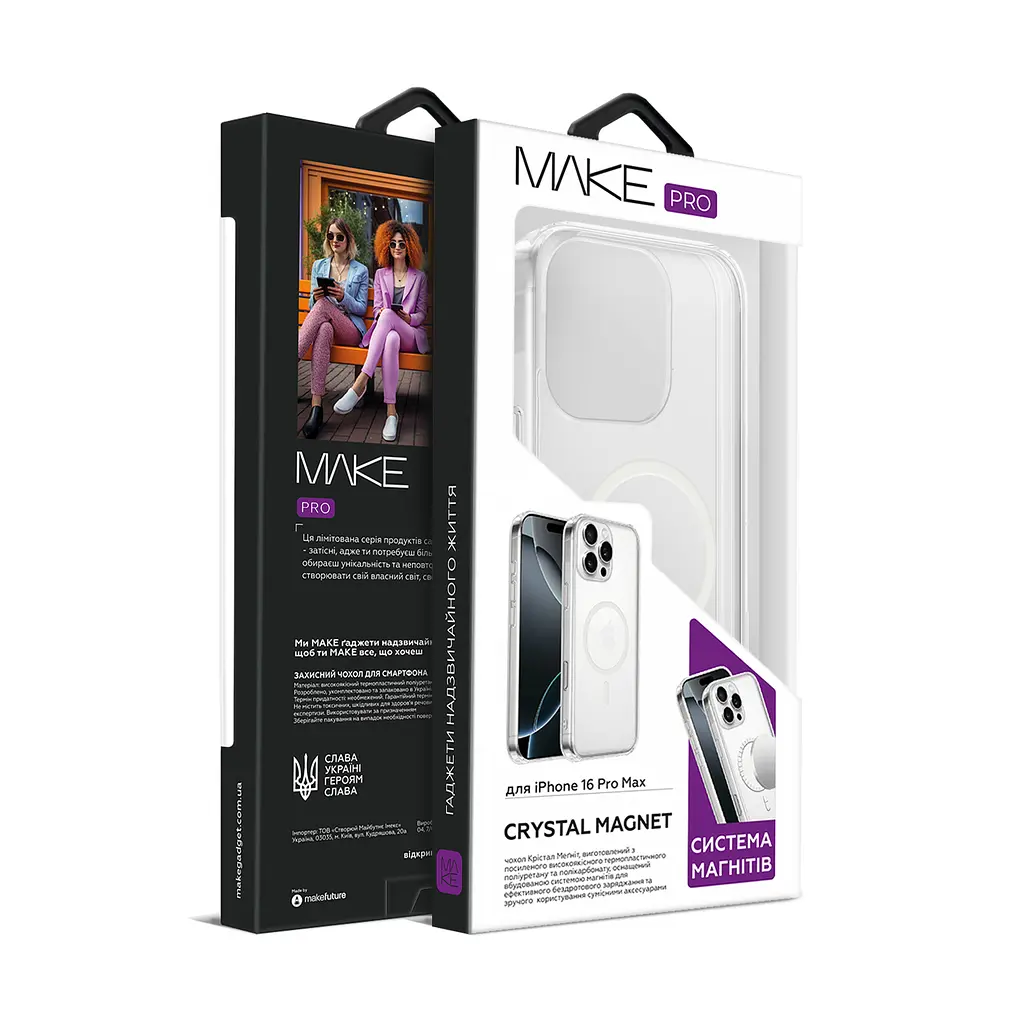 Чохол MAKE Apple iPhone 16 Pro Max Crystal Magnet Pro - фото 4