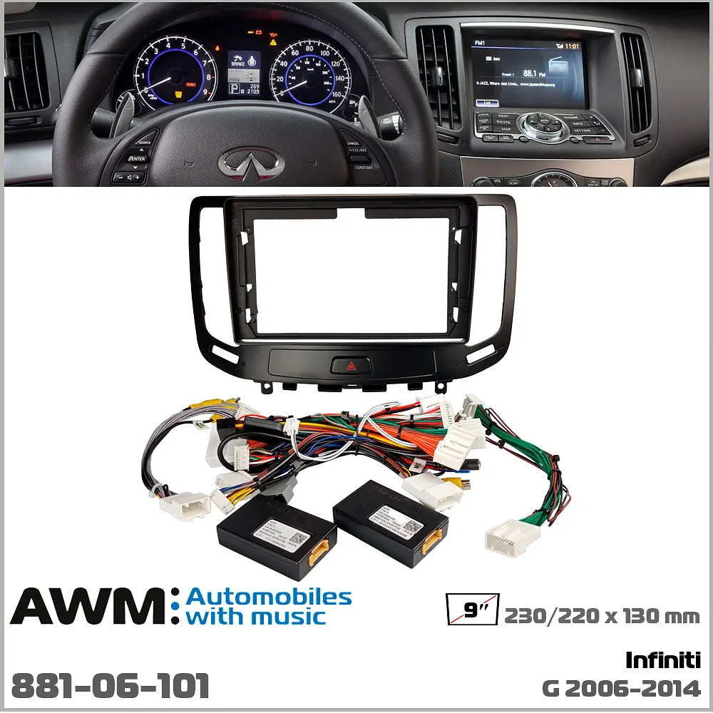 Переходная рамка Infiniti G AWM 881-06-101 - фото 9