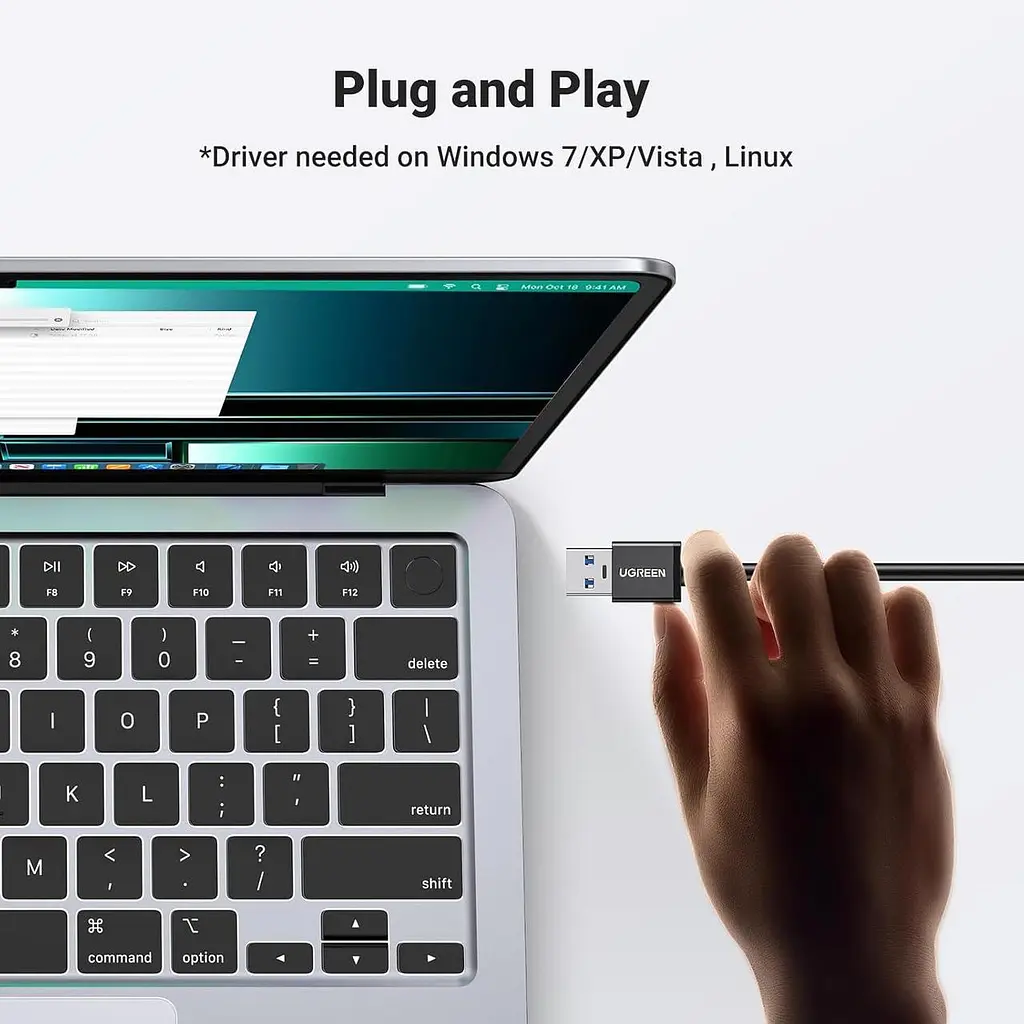 Мережевий адаптер / хаб Ugreen USB 3.0 - 3хUSB 3.0 + RJ45 Ethernet 1000Mbps (20265) - фото 7