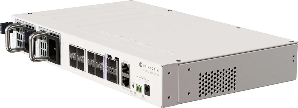 Комутатор Mikrotik CRS510-8XS-2XQ-IN, 2x100G, 8x25G SFP28, 1x100Mbit Eth port for management, Router - фото 3