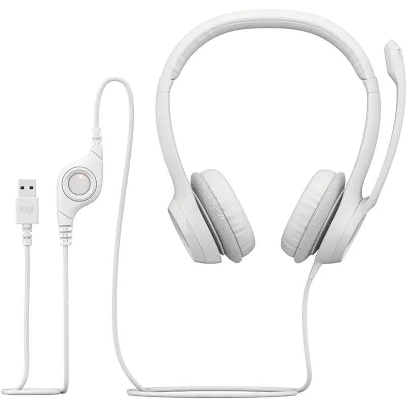 Навушники USB H390 (981-001286) White Logitech teh0021816 - фото 7