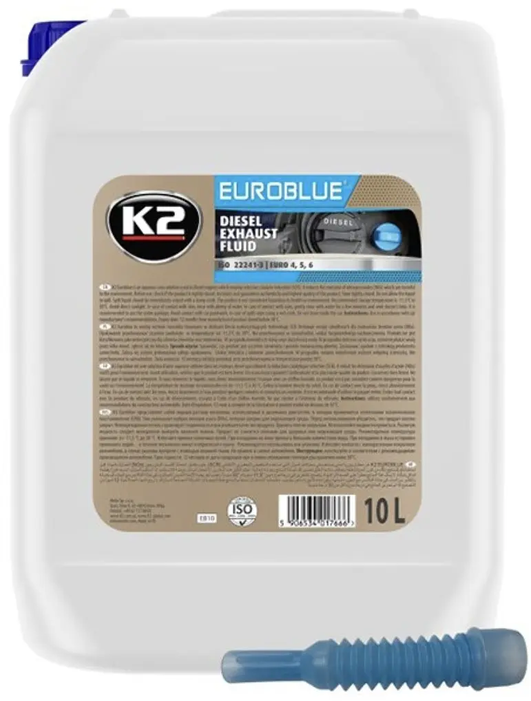 Сечовина ADBLUE K2 EuroBlue Diesel Exhaust Fluid 10 л EB10 - фото 2