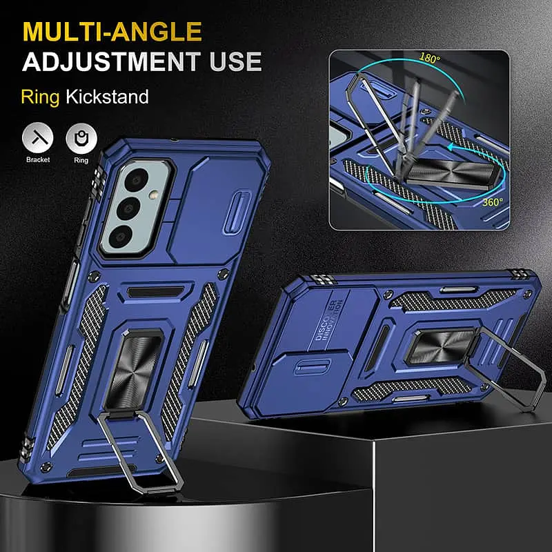 Ударостійкий чохол Camshield Army Ring для Samsung Galaxy M23 5G / M13 4G Синій / Navy - фото 3