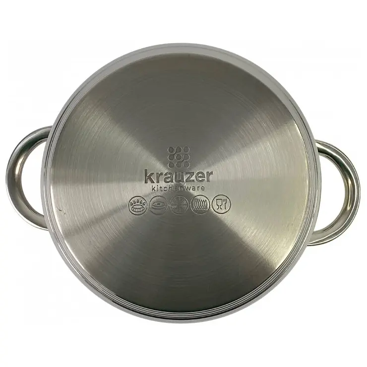 Каструля Krauzer Constant, зі скляною кришкою, 22 см, 4,7 л (78008) - фото 2