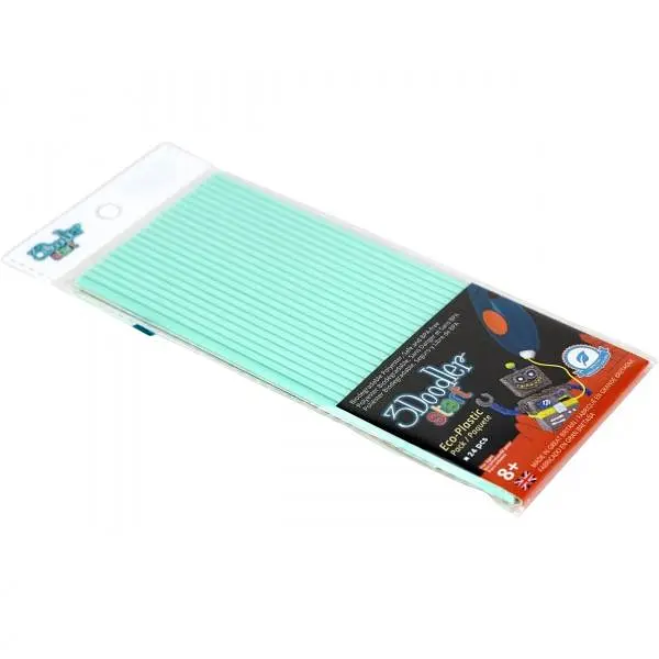 Набір стрижнів для 3D-ручки 3Doodler Start, м'ятний, 24 шт. (3DS-ECO02-MINT-24) - фото 2