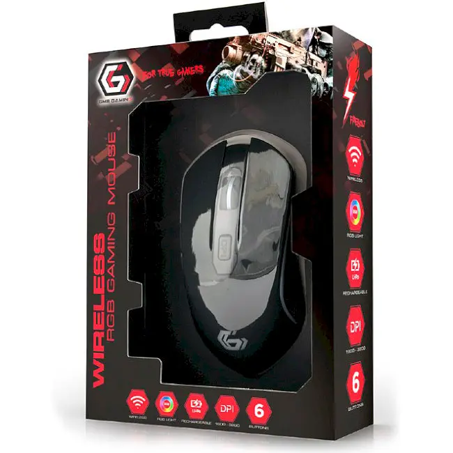 Мышь игровая Gembird MUSGW-6BL-01 Wireless Black - фото 6