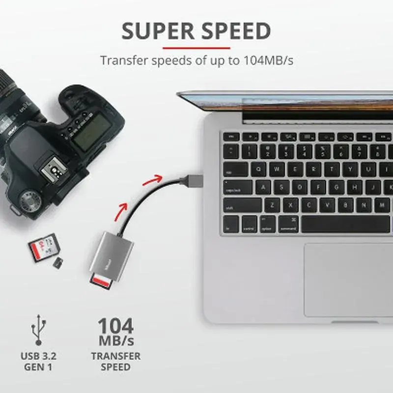 Зчитувач флеш-карт Trust Dalyx Fast USB 3.2 Card reader (24135) - фото 8