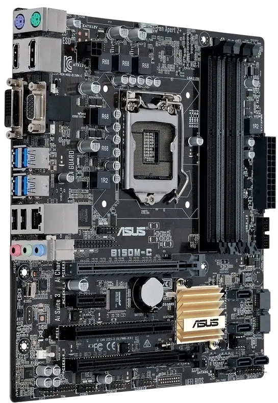 Материнська плата Asus B150M-C LGA 1151v1 (B150M-C) Б/В - фото 2