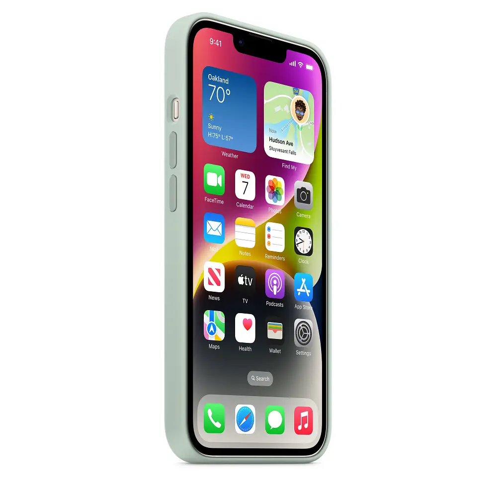 Чохол Silicone Case with MagSafe для Apple iPhone 14 Succulent ААА [77423] - фото 7