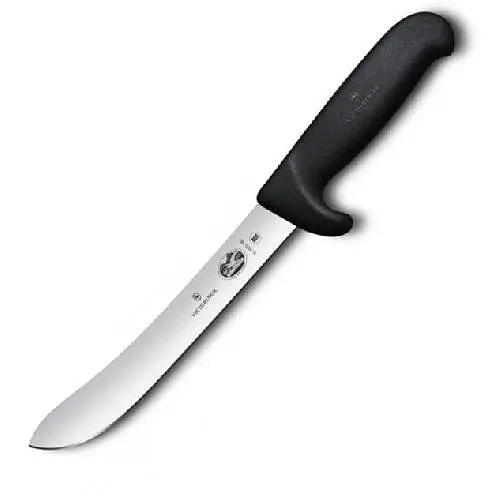Кухонний ніж Victorinox Fibrox Butcher лезо 18см з чорн. ручкою - фото 2