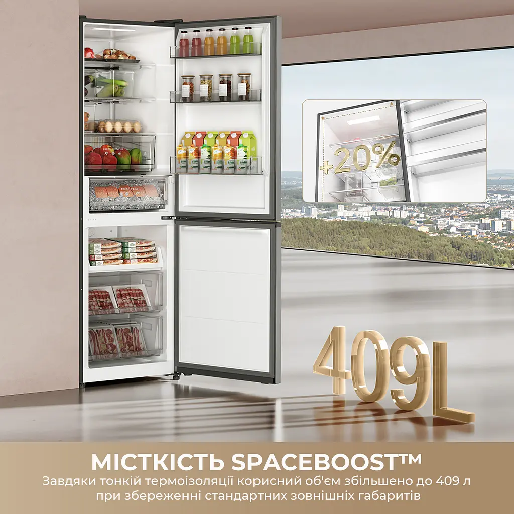 Холодильник DREAME MegaPro 185cm E class-White - фото 2