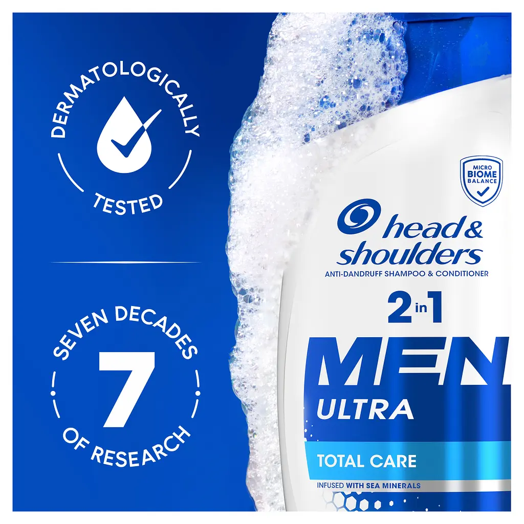 Шампунь та бальзам-ополіскувач проти лупи Head & Shoulders 2 в 1 Комплексний догляд 330 мл - фото 5