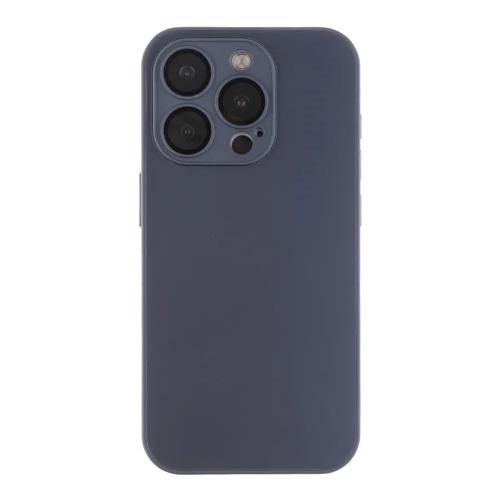 Чохол-накладка скляний матовий із захистом камери Matte AG-Glass Apple iPhone 15 Graphite Black