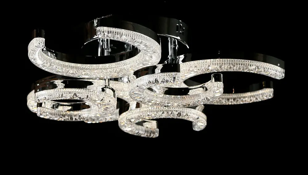 Світлодіодна люстра Splendid Ray L1654/3+3 LED (CH), білий, хром, 96 Вт, від 8-16 м² - фото 3