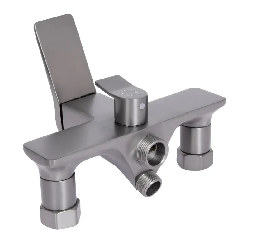 Змішувач для ванни Qtap Presto з душовим гарнітуром Graphite QTPRE2601GRP45583 - фото 3