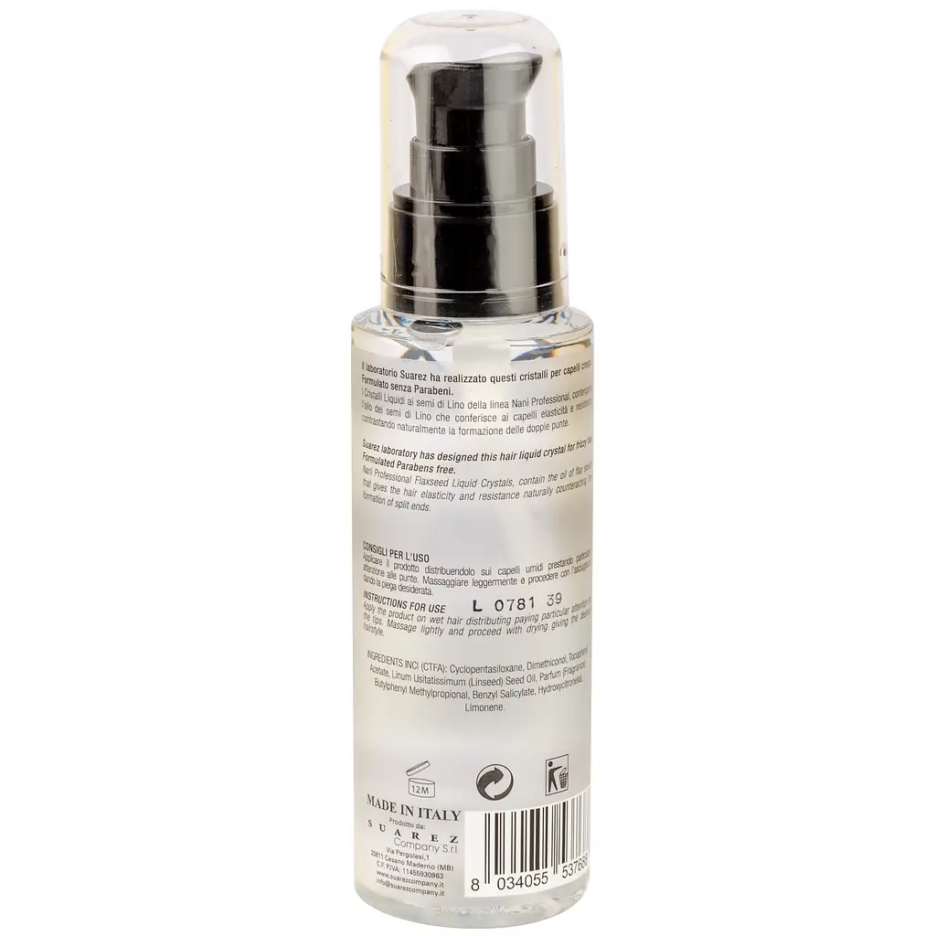 Жидкие кристаллы для волос Nani Professional Лен, 100 мл (NPKLFS100) - фото 2