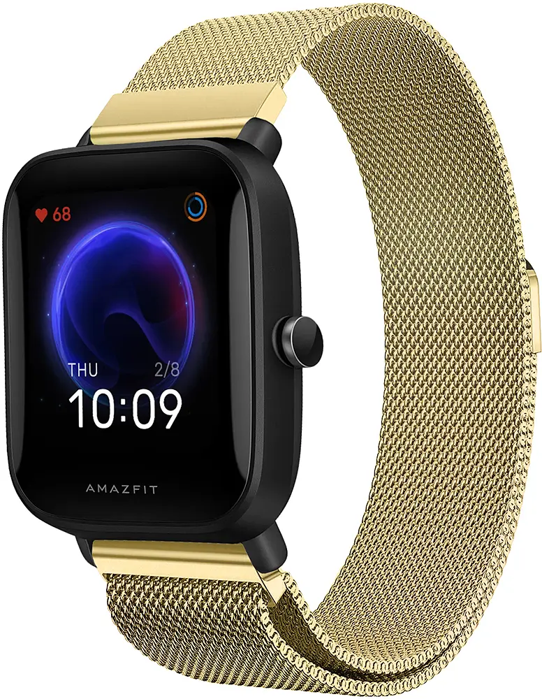 Ремінець 20 мм міланська петля BeWatch для Amazfit Bip 3/Pro/U Pro Золотий (1010228.8) - фото 5