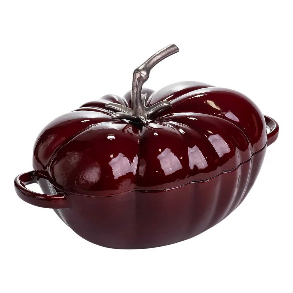 Каструля чавунна емальована Iron Tomato 2,5 л, бургунді Yongkang HP-FLG-20 burgundy - фото 3