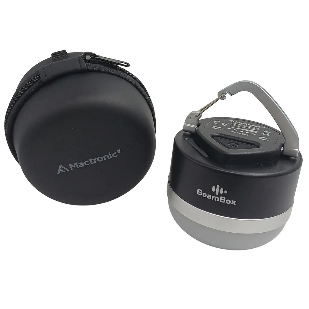Ліхтар кемпінговий Mactronic BeamBox 160 Lm з Bluetooth колонкою USB-C Чорний - фото 8