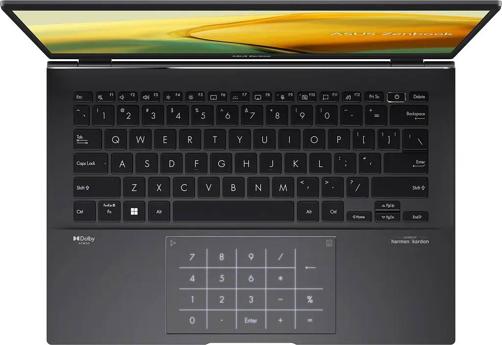 Ноутбук ASUS Zenbook 14 UM3402YA-KP751 14' WQXGA IPS, AMD R5-7430U, 16GB, F1TB, UMA, NoOS, Чорний (90NB0W95-M01C20) - фото 4