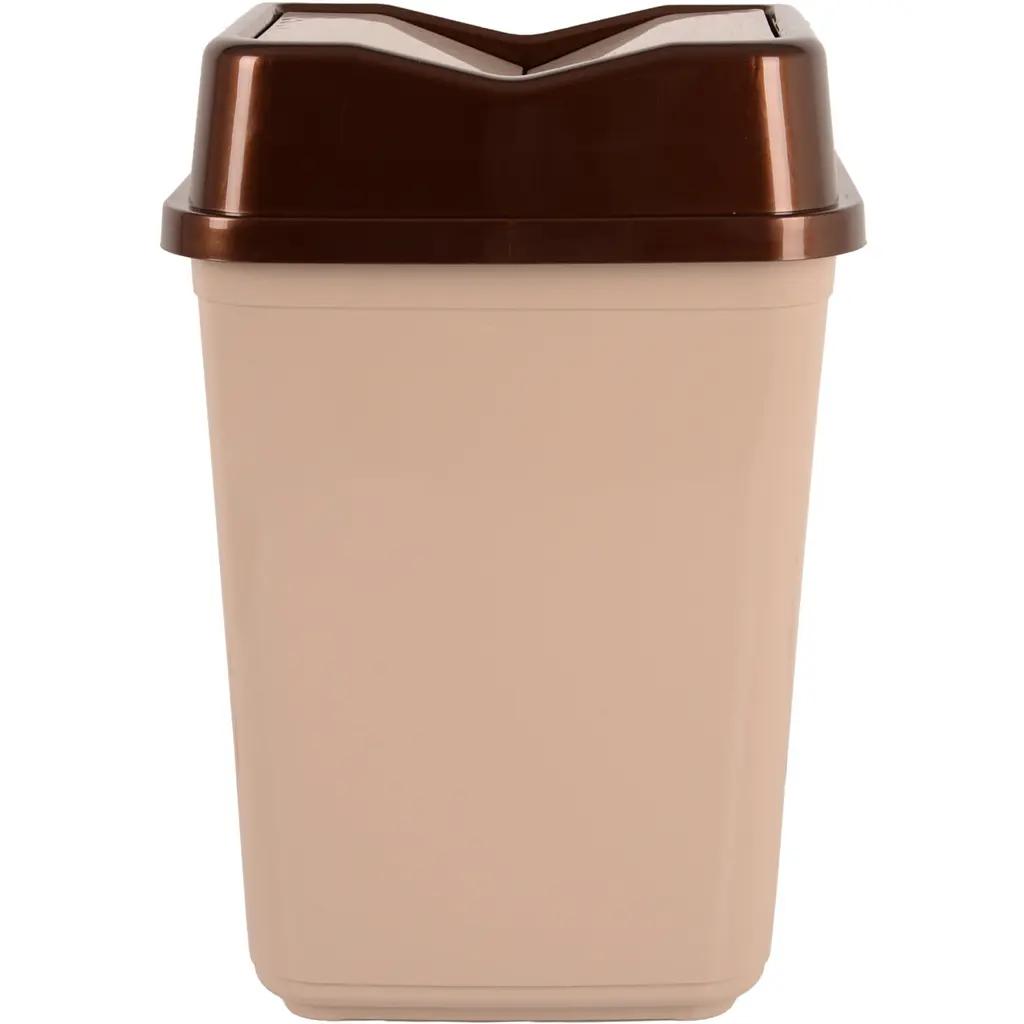 Корзина для мусора Violet House 0091 Бабочка с крышкой 50 л Cappuchino (0091 Бабочка CAPPUCHINO с/кр.50 л) - фото 2