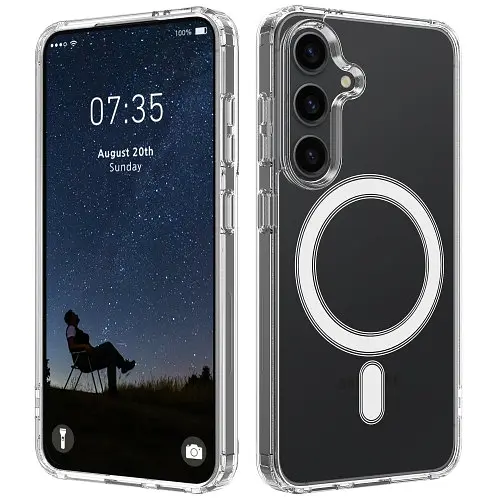 Чохол протиударний для Samsung Galaxy S26 (S942) Clear Case Ultra Hybrid with MagSafe Прозорий - фото 2