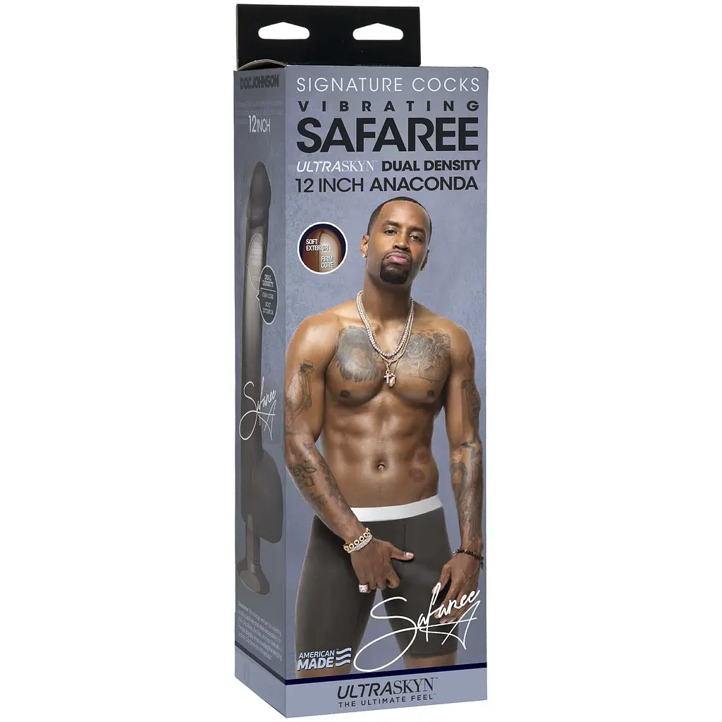 Фалоімітатор з вібрацією Doc Johnson Safaree Samuels 12 Inch Cock - фото 5