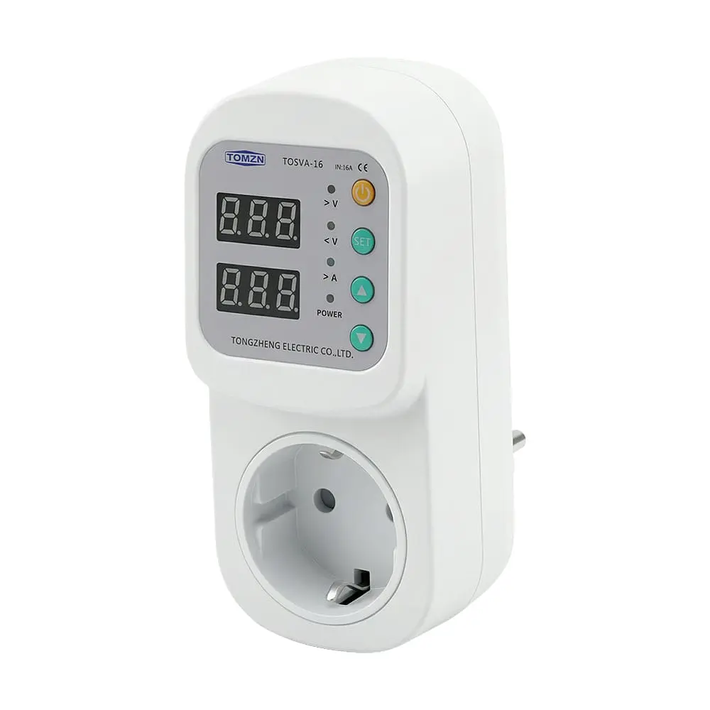 Реле контролю напруги та струму в розетку TOMZN TOSVA-16 EU 16A (51-00126) - фото 14