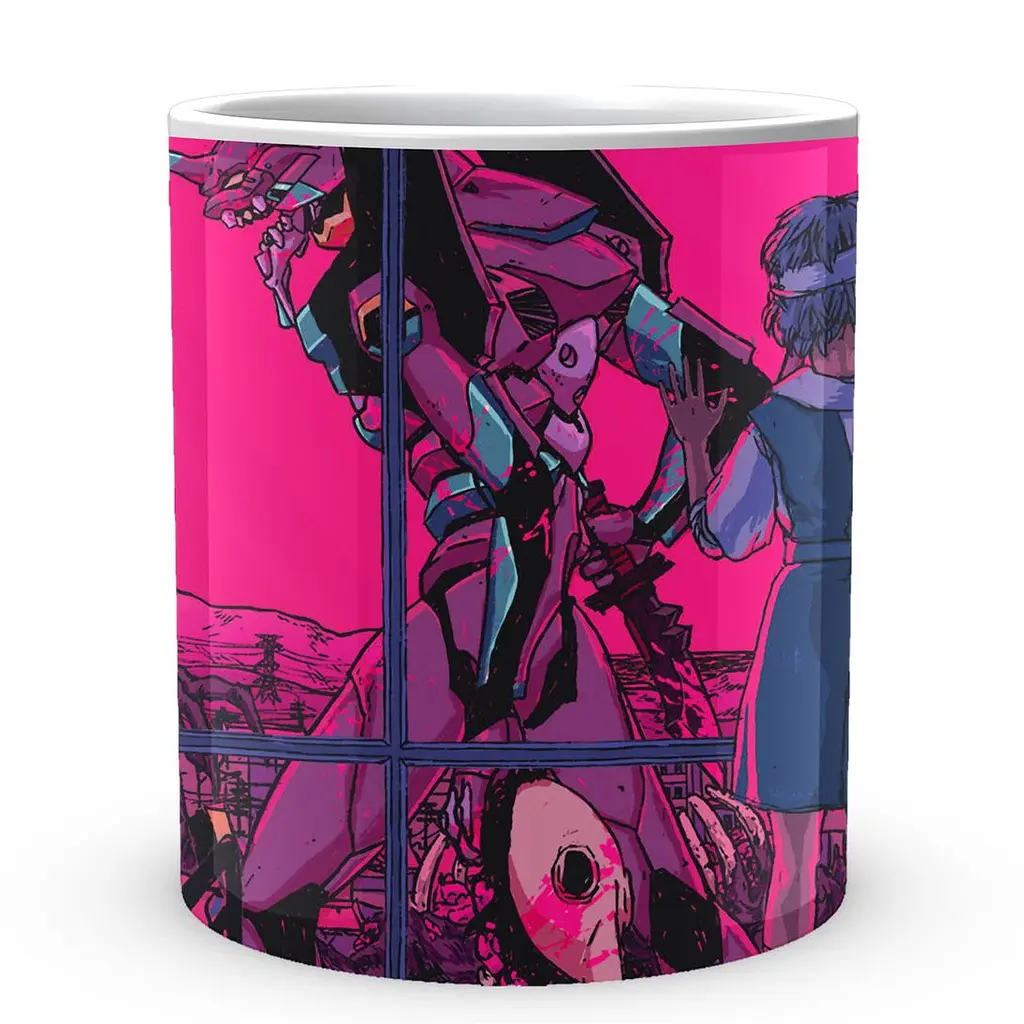 Кружка GeekLand Evangelion Евангелион pink day EV 02.14 330 мл белая - фото 3