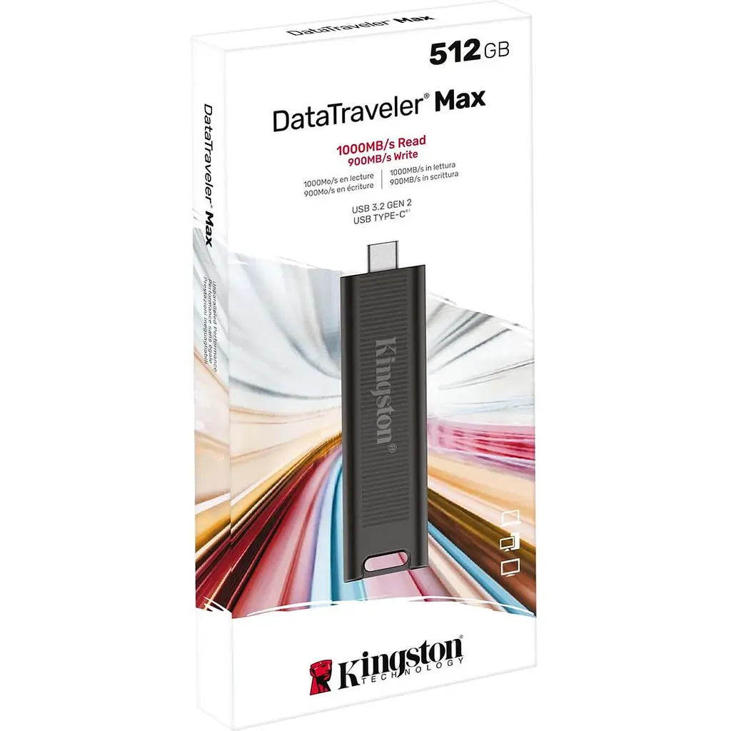 Флеш-накопичувач Kingston 512GB USB3.2 Gen 2 DataTraveler Max DTMAX/512GB (DTMAX/512GB) - фото 3