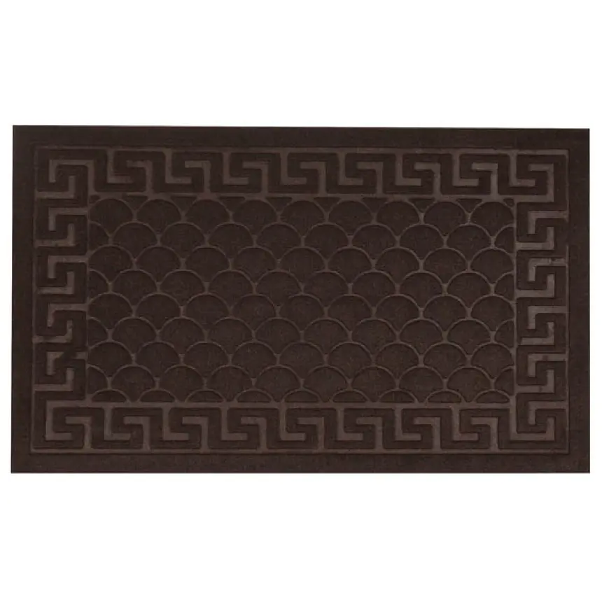 Килимок придверний Eco Fabric Луска без кромки коричневий 45 х 75 см (4575-003) - фото 3
