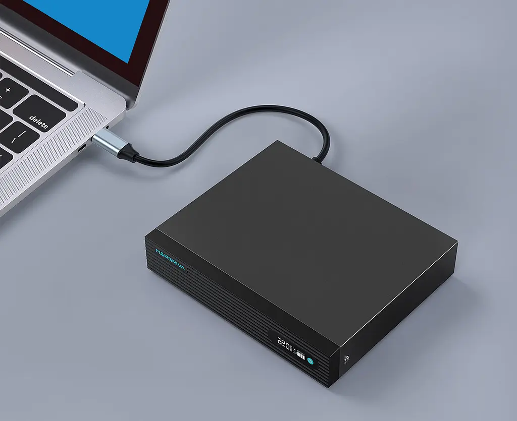 Джерело безперебійного живлення Marsriva DC UPS KP9 Pro 12xDC+PoE24VGigabit1A+USB, 14V/16V/19V/24V/48V/53V 100W 24000mAh - фото 5