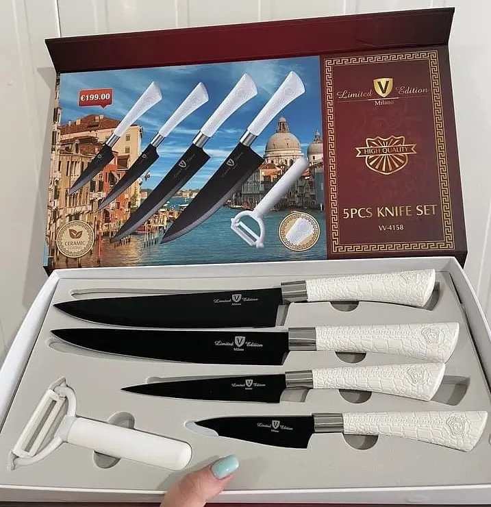 Набір ножів HIGH QUALITY W-4158 Limited Edition Milano 5 PCS KNIFE SET - фото 2