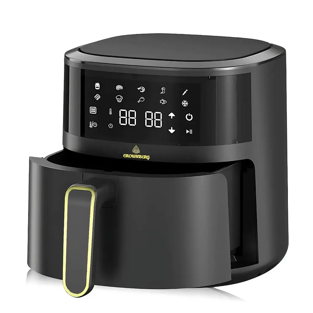 Аерофритюрниця безмасляна Crownberg CB-5550 на 5л електрична з сенсорним керуванням 2000Вт Чорний - фото 5